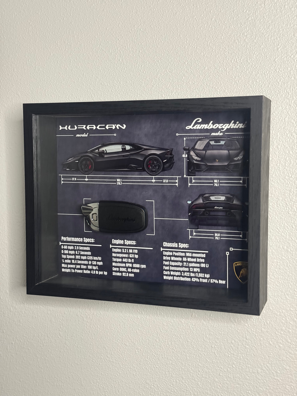 Lamborghini Huracan Key Blueprint Frame