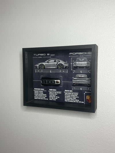 Porsche 911 Turbo S Key Blueprint Frame