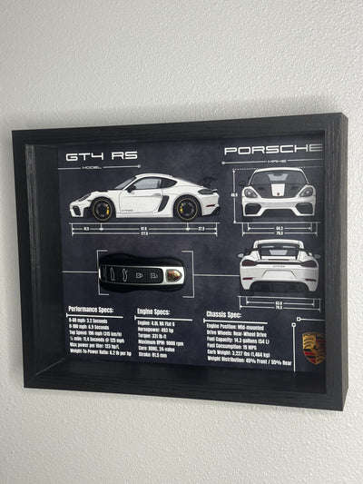 Porsche 911 GT4 RS Key Blueprint Frame