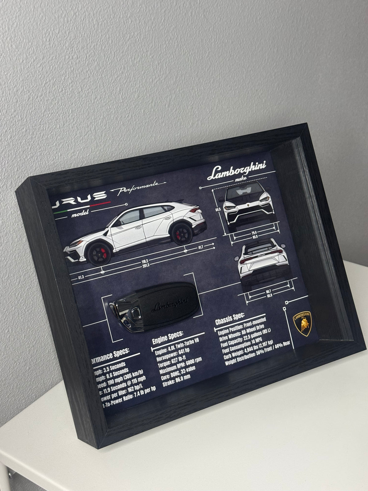 Lamborghini URUS Key Blueprint Frame