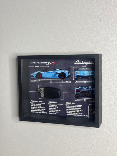 Lamborghini Aventador SVJ Key Blueprint Frame