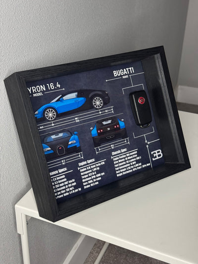 Bugatti Veyron Key Blueprint Frame