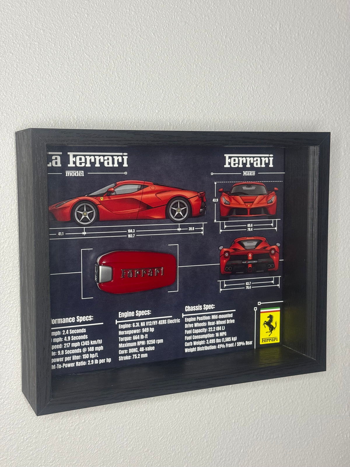 Ferrari LA Ferrari Key Blueprint Frame