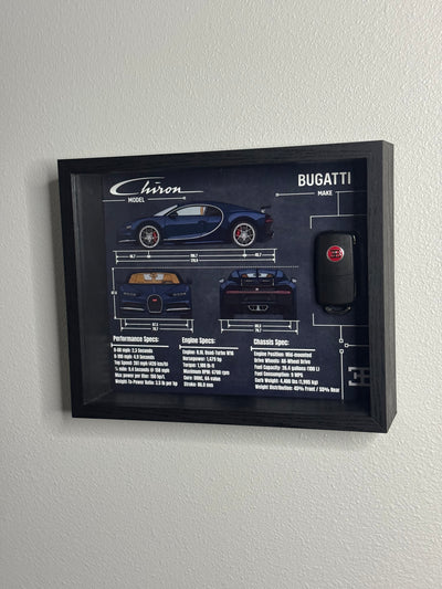 Bugatti Chiron Key Blueprint Frame