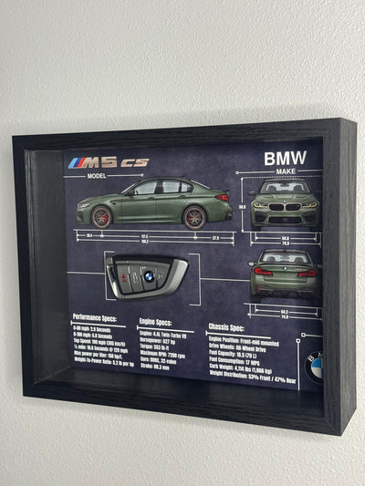 BMW M5 CS Key Blueprint Frame