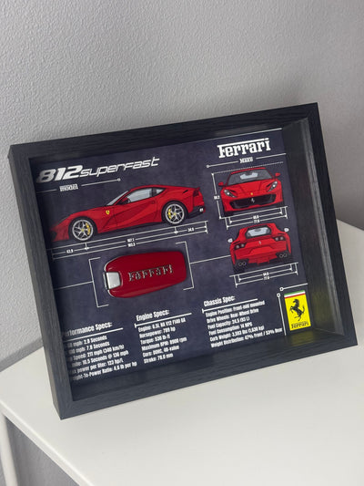 Ferrari 812 Superfast Key Blueprint Frame