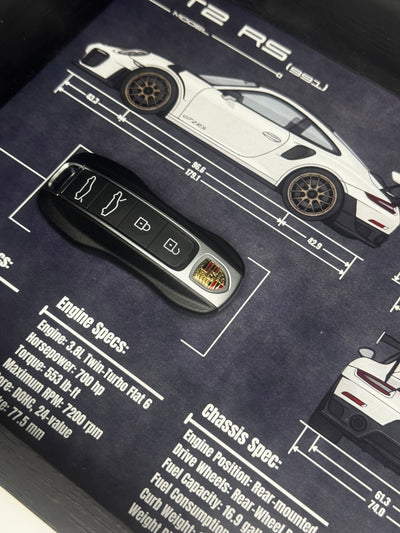 Porsche 911 GT2 RS (991) Key Blueprint Frame