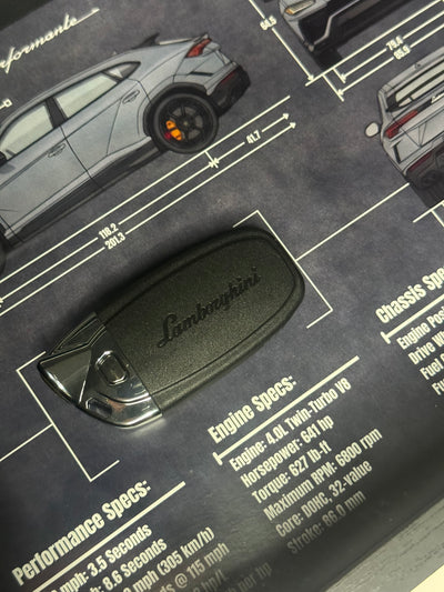 Lamborghini URUS Key Blueprint Frame