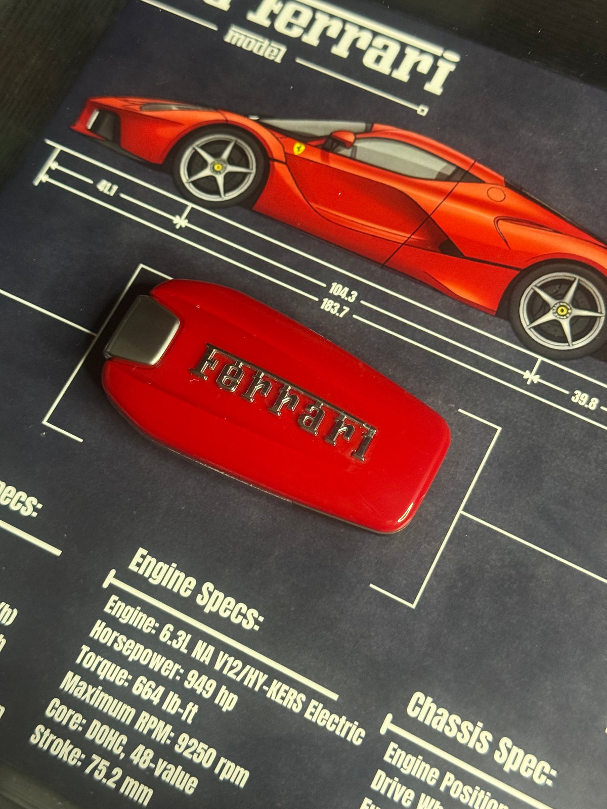Ferrari LA Ferrari Key Blueprint Frame