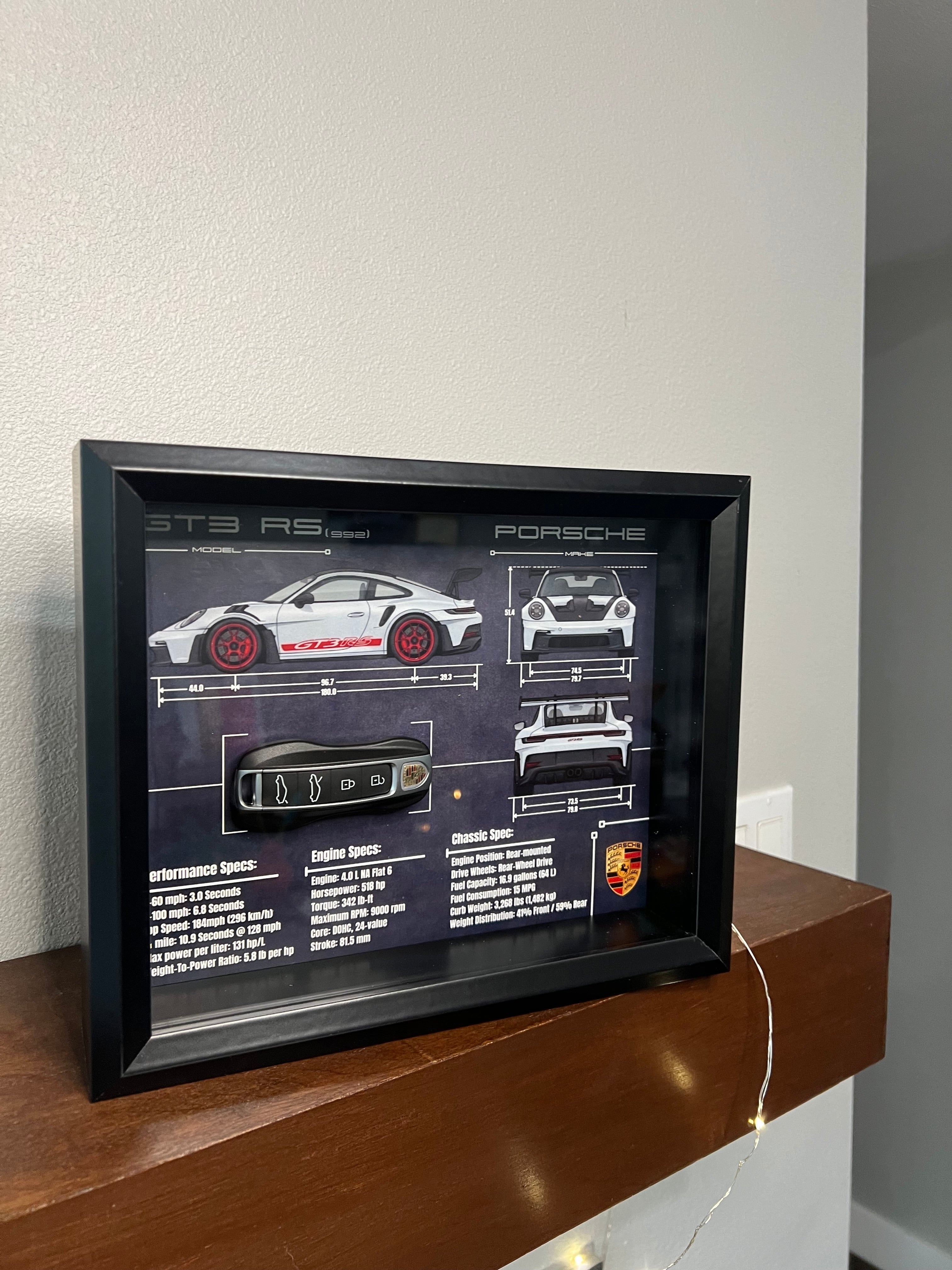 Porsche 911 GT3 RS (992) Key Blueprint Frame