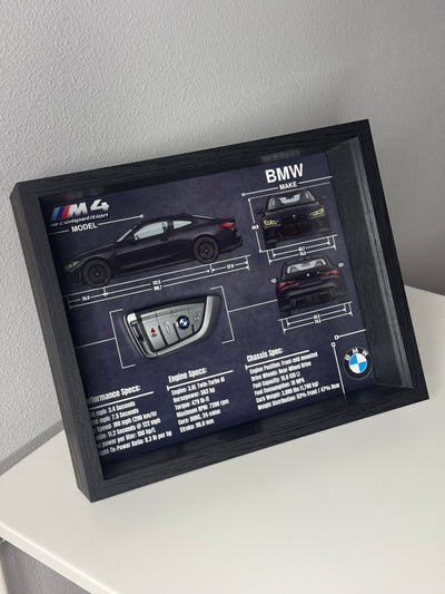 BMW M4 Competition Key Blueprint Frame