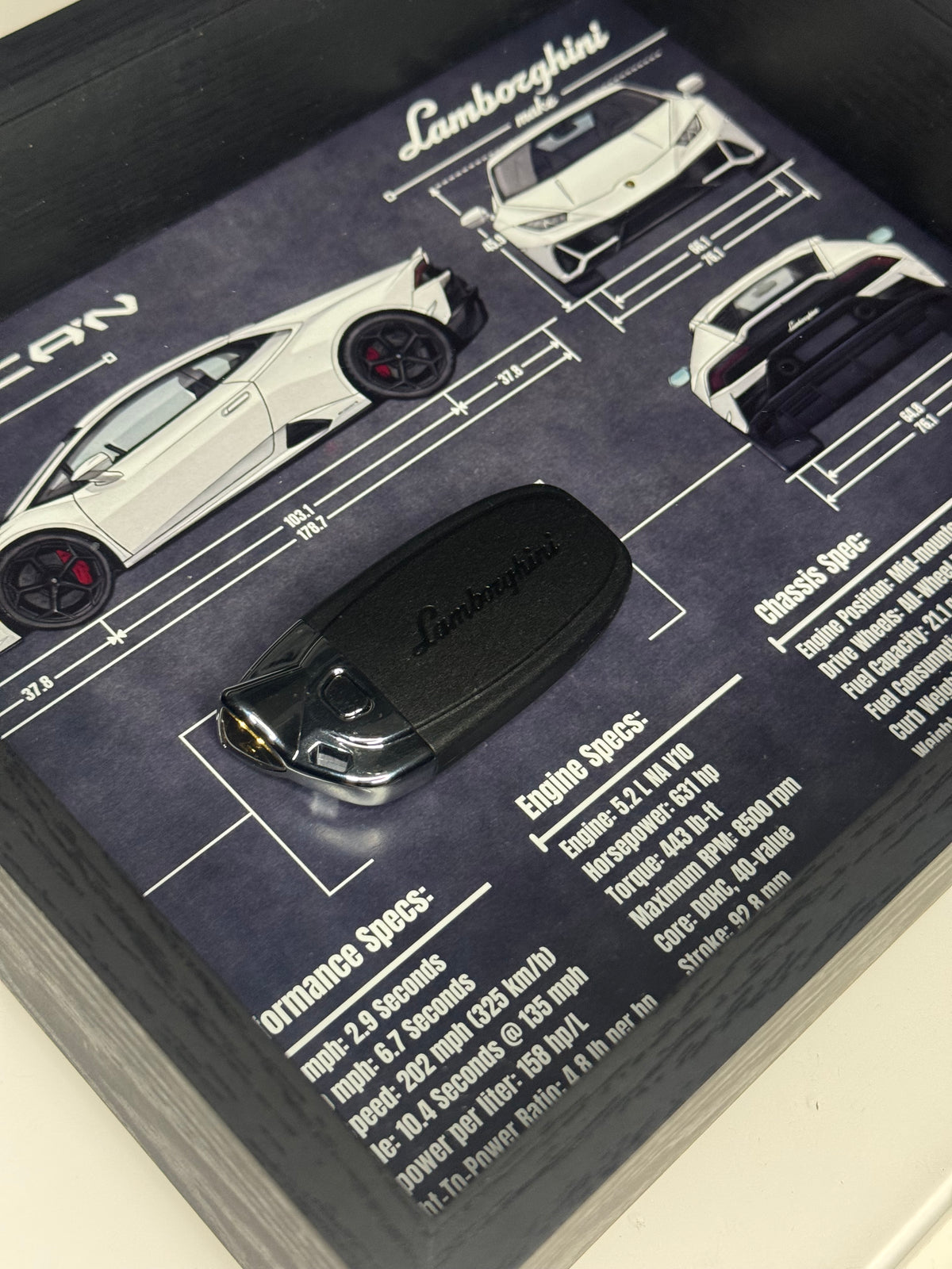 Lamborghini Huracan Key Blueprint Frame