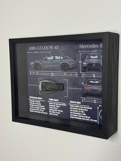 Mercedes-Benz AMG GT 4D Key Blueprint Frame