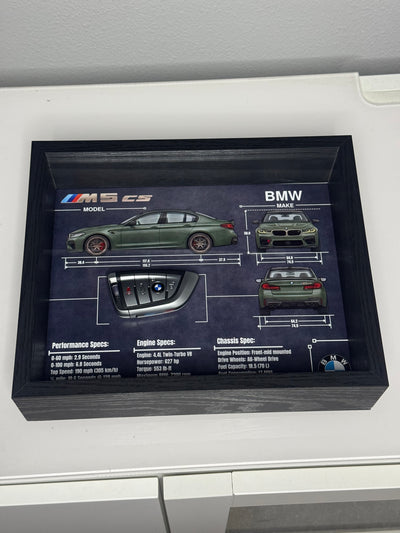 BMW M5 CS Key Blueprint Frame