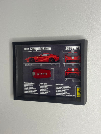 Ferrari 812 competizione Key Blueprint Frame