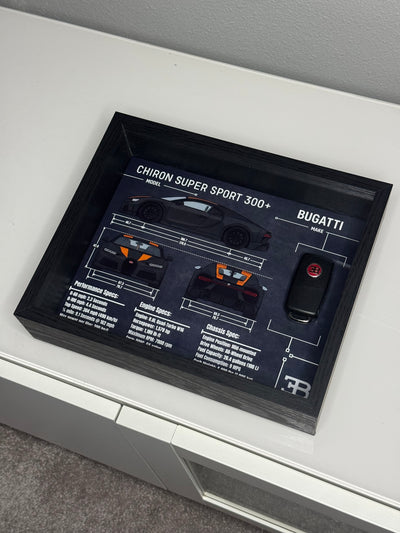 Bugatti Chiron Super Sport 300+ Key Blueprint Frame