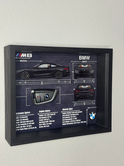 BMW M8 Competition Key Blueprint Frame