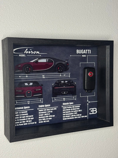 Bugatti Chiron Key Blueprint Frame