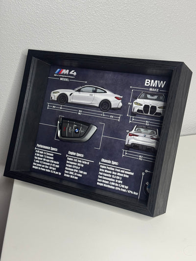 BMW M4 Competition Key Blueprint Frame
