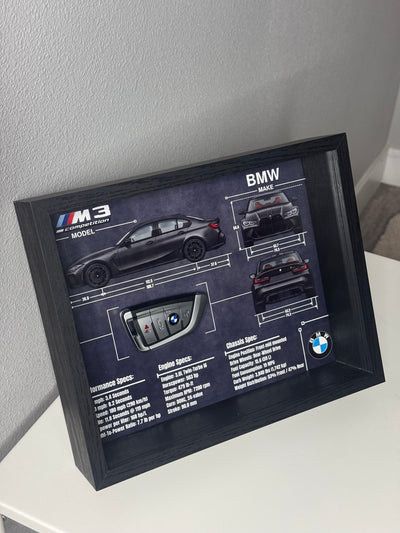 BMW M3 Competition Key Blueprint Frame