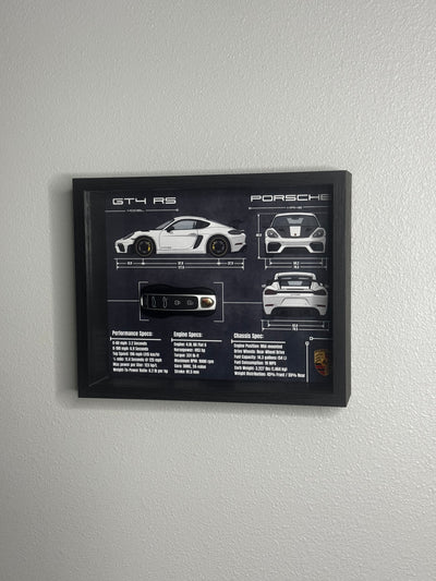 Porsche 911 GT4 RS Key Blueprint Frame
