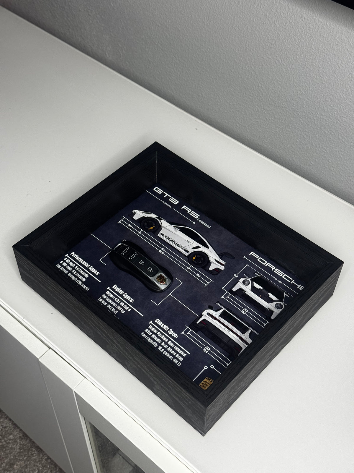 Porsche 911 GT3 RS (992) Key Blueprint Frame