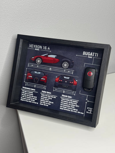 Bugatti Veyron Key Blueprint Frame