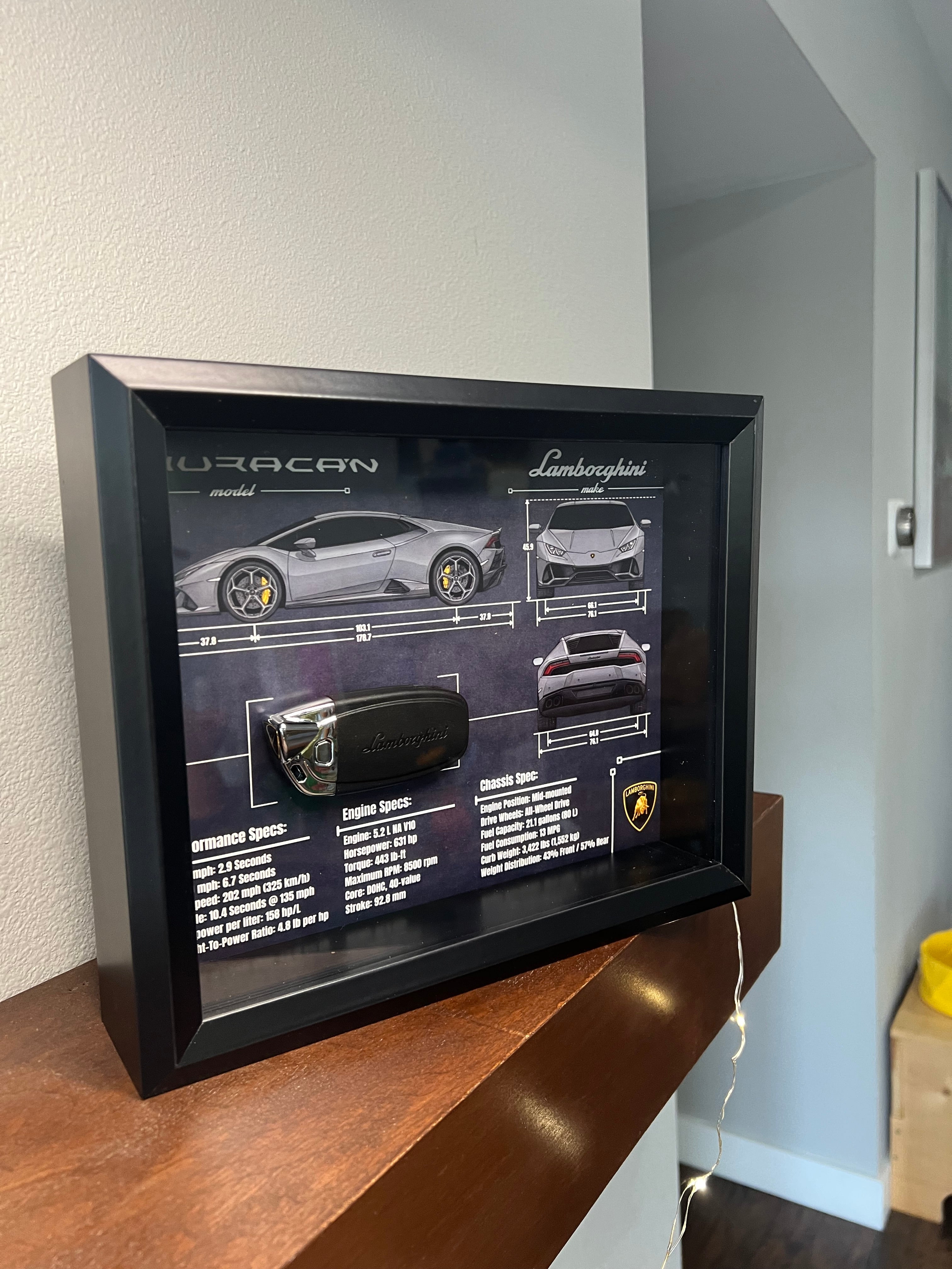 Lamborghini Huracan Key Blueprint Frame