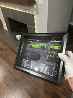 Lamborghini Aventador SVJ Key Blueprint Frame