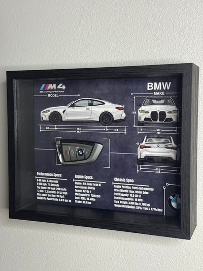BMW M4 Competition Key Blueprint Frame