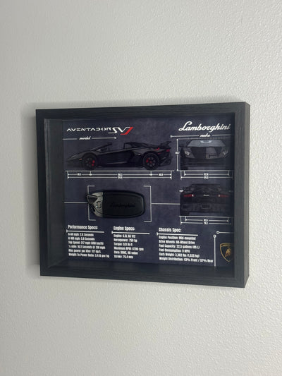 Lamborghini Aventador SVJ Key Blueprint Frame