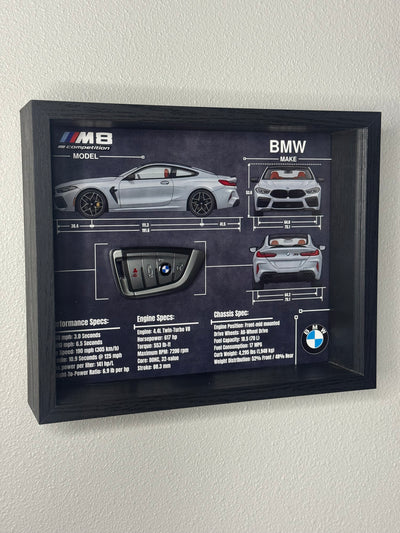 BMW M8 Competition Key Blueprint Frame