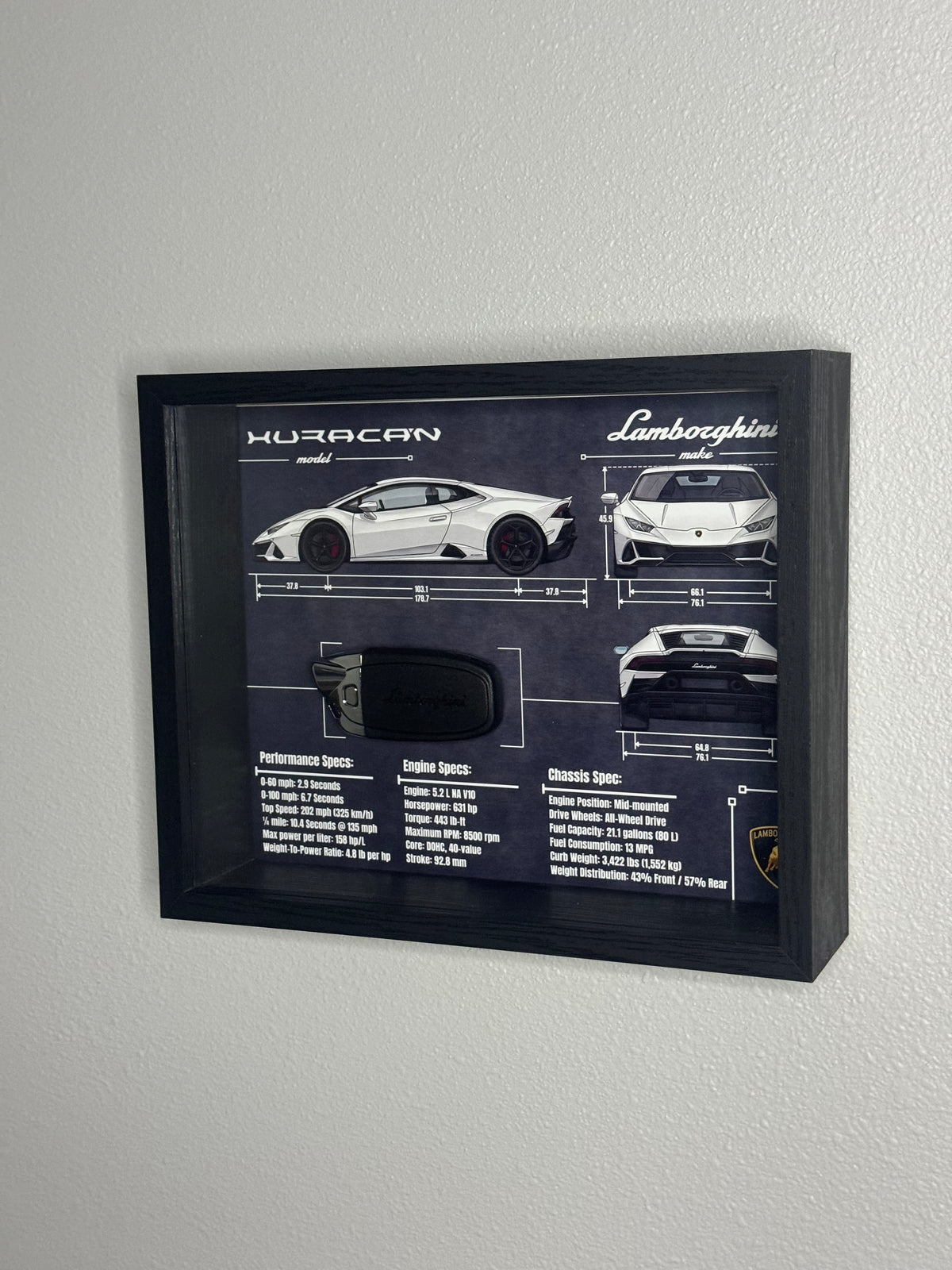 Lamborghini Huracan Key Blueprint Frame