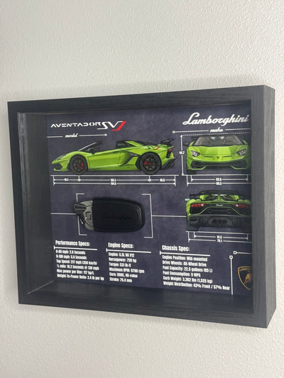 Lamborghini Aventador SVJ Key Blueprint Frame
