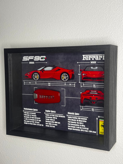 Ferrari SF90 Key Blueprint Frame
