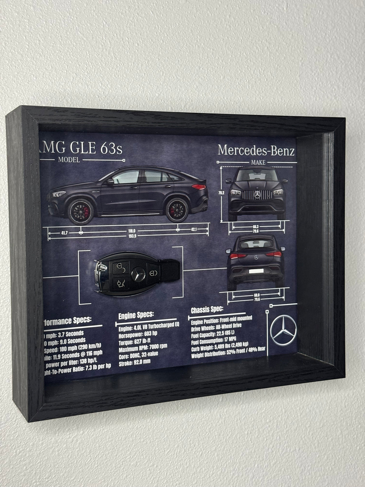 Mercedes-Benz AMG GLE 63s Key Blueprint Frame