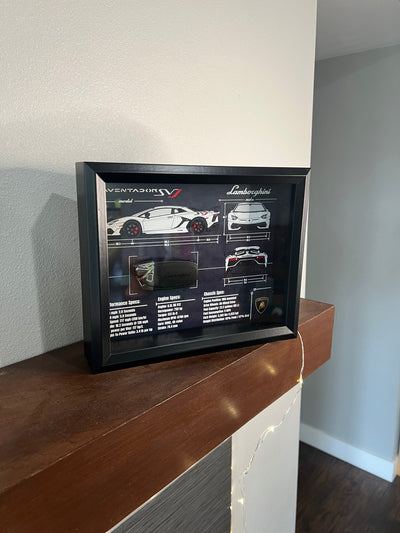 Lamborghini Aventador SVJ Key Blueprint Frame