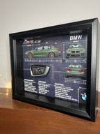BMW M5 CS Key Blueprint Frame