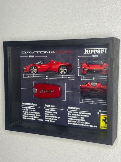 Ferrari Daytona SP3 Key Blueprint Frame