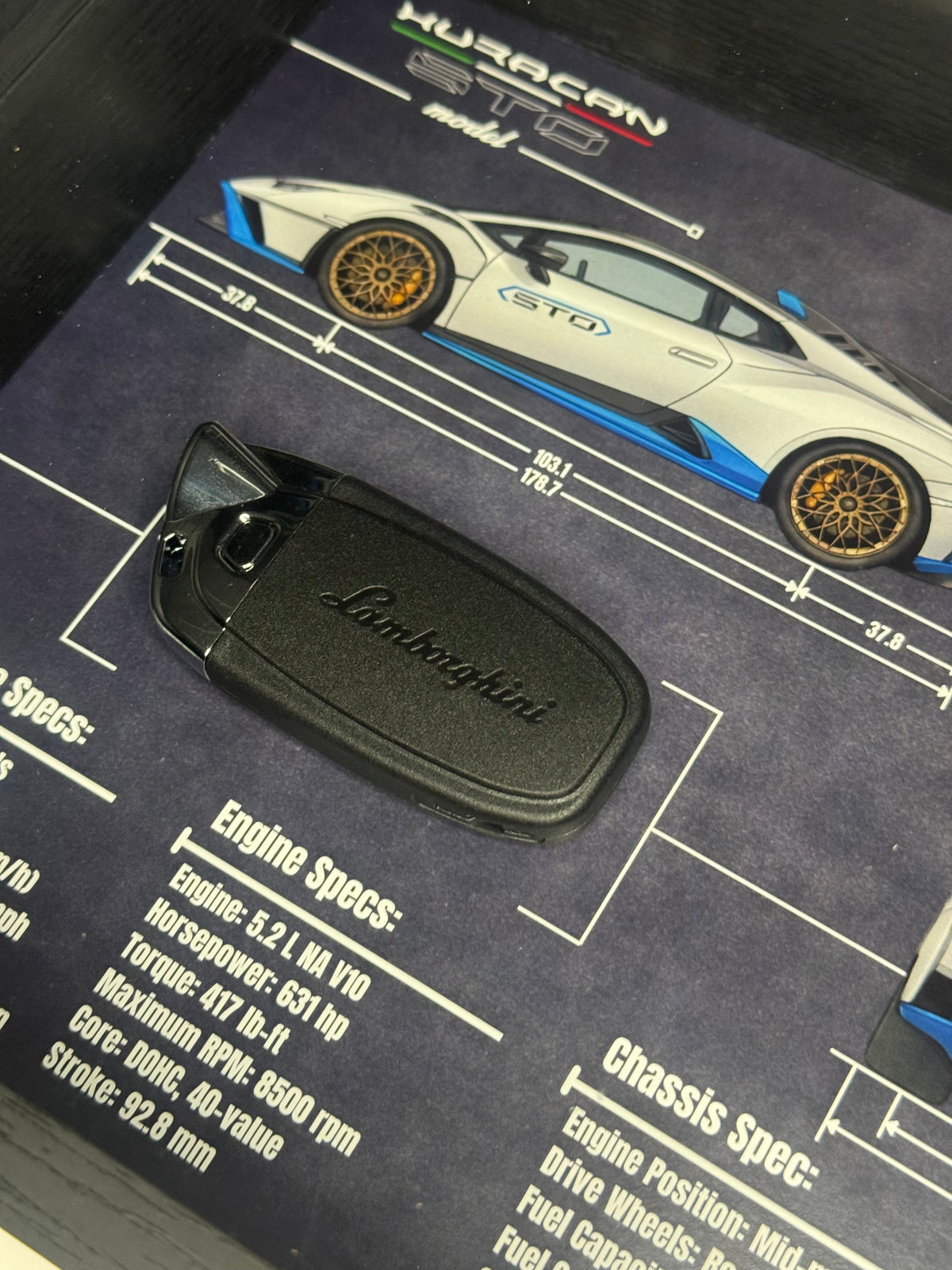 Lamborghini Huracan STO Key Blueprint Frame