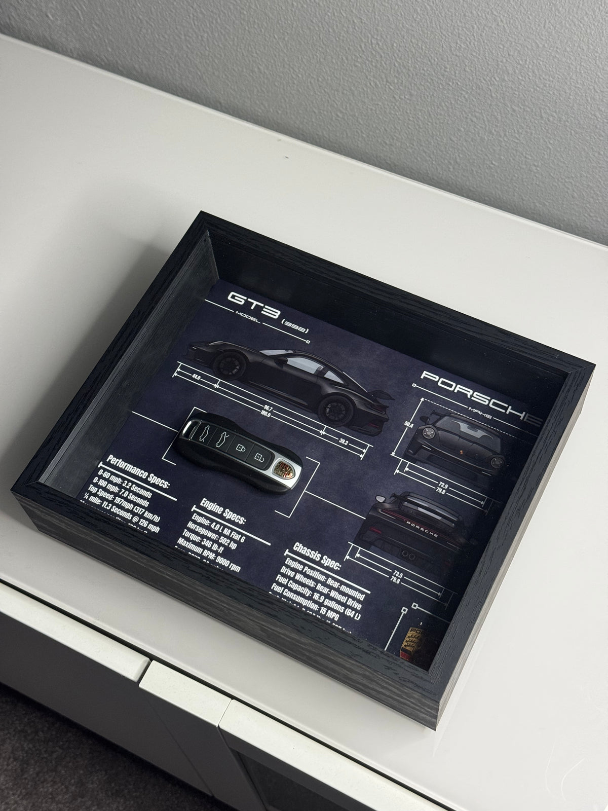 Porsche 911 GT3 (992) Key Blueprint Frame