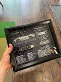 Porsche 911 Turbo S Key Blueprint Frame
