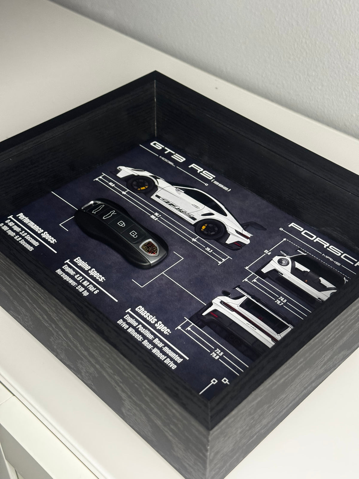 Porsche 911 GT3 RS (992) Key Blueprint Frame