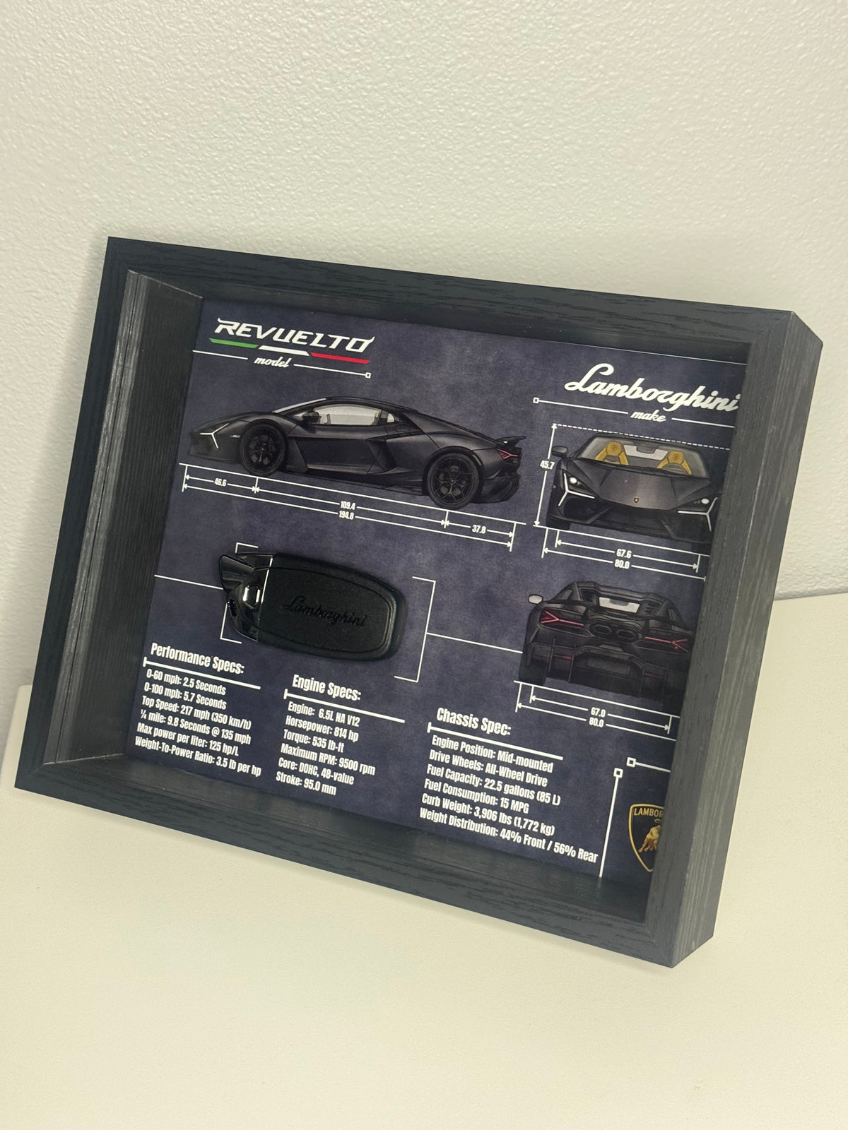 Lamborghini Revuelto Key Blueprint Frame