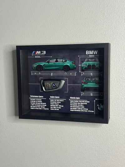 BMW M3 Competition Key Blueprint Frame