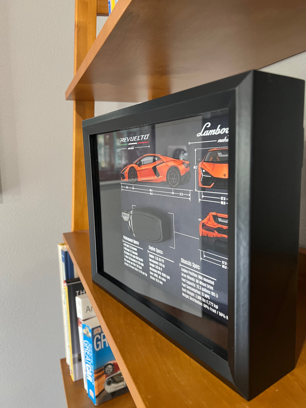 Lamborghini Revuelto Key Blueprint Frame