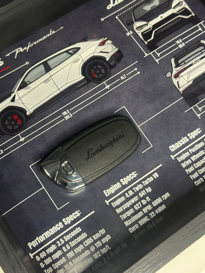 Lamborghini URUS Key Blueprint Frame