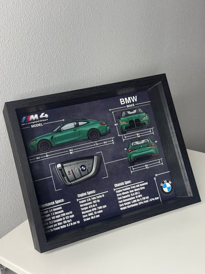 BMW M4 Competition Key Blueprint Frame