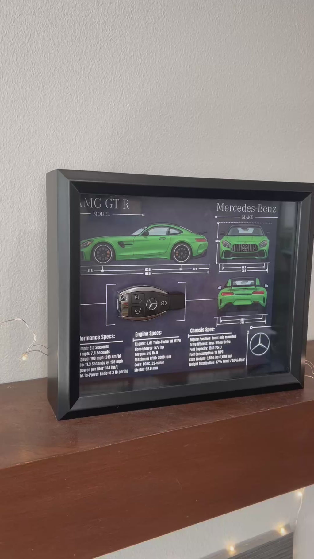 Mercedes-Benz AMG GT R Key Blueprint Frame