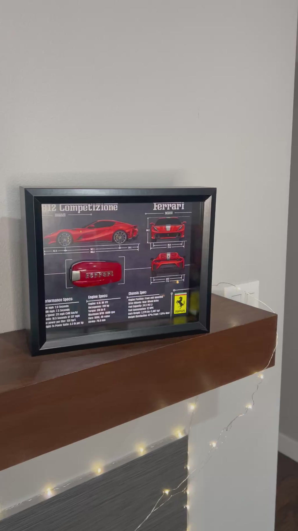 Ferrari 812 competizione Key Blueprint Frame